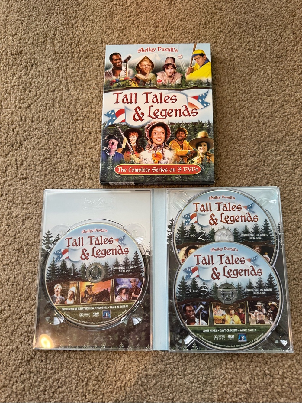 CONDITION ISSUES Shelley Duvall’s Tall Tales & Legends Complete Series 3 DVD Set